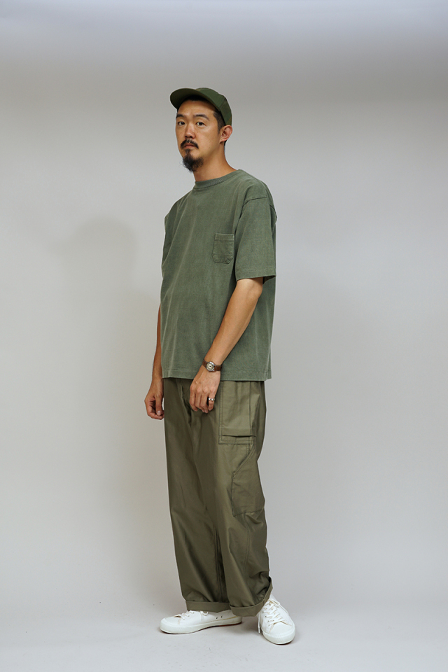 80500021061 Nigel Cabourn 7.8oz BASIC T-SHIRT - PIGMENT ナイジェル
