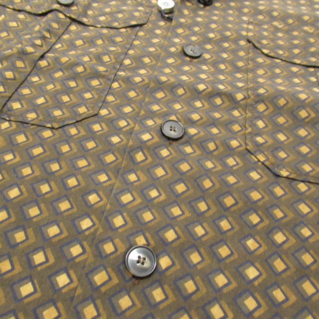 ORIAN - 【新品・未使用】OLIaN（オリアン）プリントトップス 02P010-60 ORIAN(オリアン）オープンカラー長袖シャツ