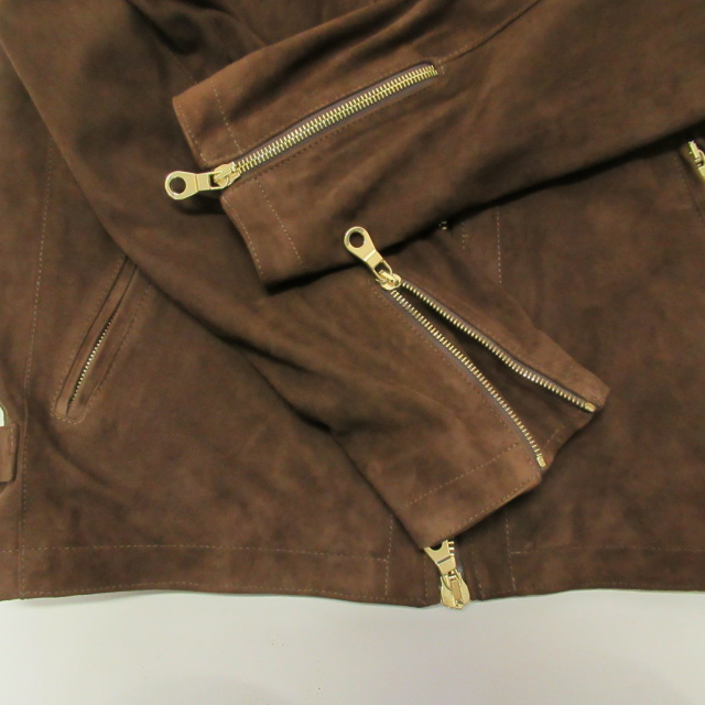 チンクアンタ ブルゾン スエード CINQUANTA ブルゾン アウター / スエード スタンドカラー ダブル