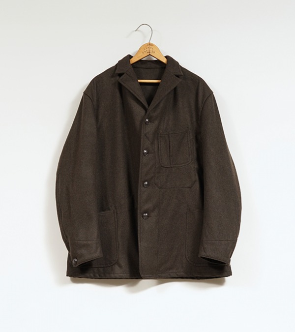 Nigel Cabourn OX’ed Silver COAL MINER JACKET - BILLIARD CLOTH