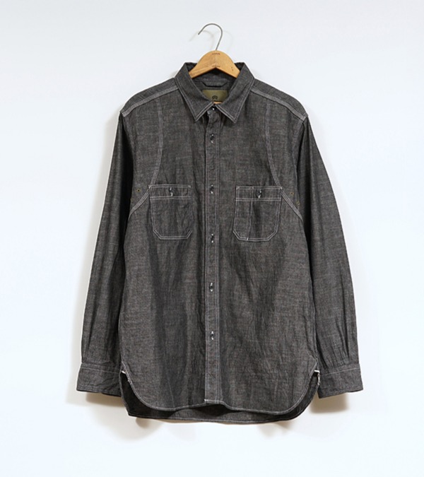 Nigel Cabourn NEW MEDICAL SHIRT - BLACK