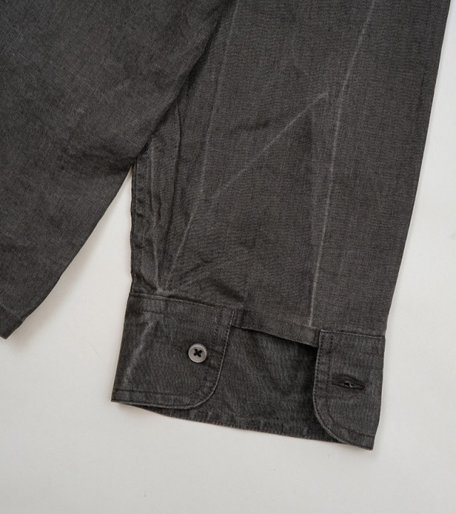 80510010201 Nigel Cabourn OPEN COLLAR SHIRT - HEMP