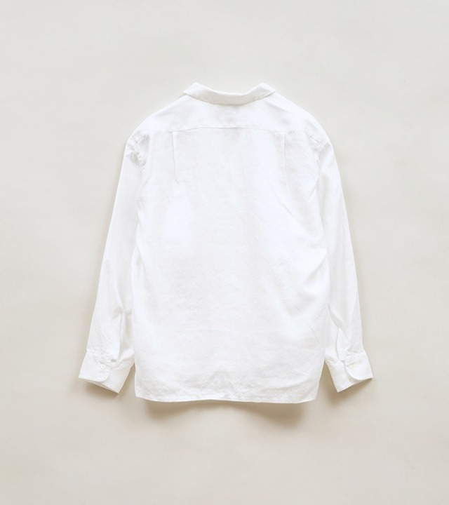 80510010201 Nigel Cabourn OPEN COLLAR SHIRT - HEMP