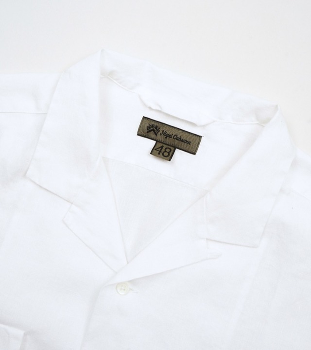 nigel cabourn ナイジェルケーボン hemp オープンカラーシャツ Nigel Cabourn（ナイジェル・ケーボン）OPEN COLLAR SHIRT