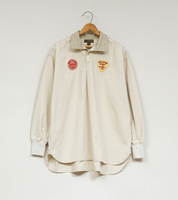 80500010008 Nigel Cabourn RUGGER SHIRT - PIGMENT FADE ナイジェル