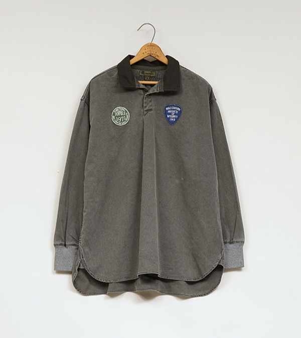 80500010008 Nigel Cabourn RUGGER SHIRT - PIGMENT FADE ナイジェル