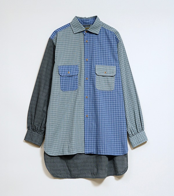 Nigel Cabourn GRANDPA SH CRAZY PATTERN DOBBY