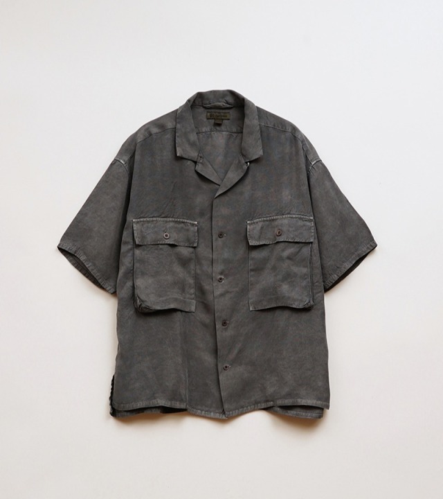 Nigel Cabourn ARMY SHIRT S/S - RAYON PIGMENT