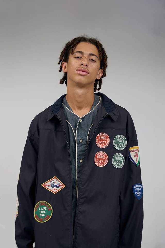 80500030001 Nigel Cabourn CAPSLEEVE WAPPEN JACKET - COTTON