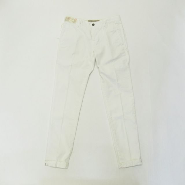 INCOTEX SLACKS SLIM FIT ガーメントダイコットンストレッチギャバジンチノ　ホワイト