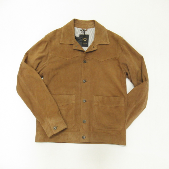 H509-2102-40B7  CINQUANTA (チンクアンタ）　スエードブルゾン　ミディアムブラウン