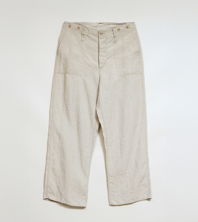 Nigel Cabourn FRENCH WORK PANT - LINEN CANVAS