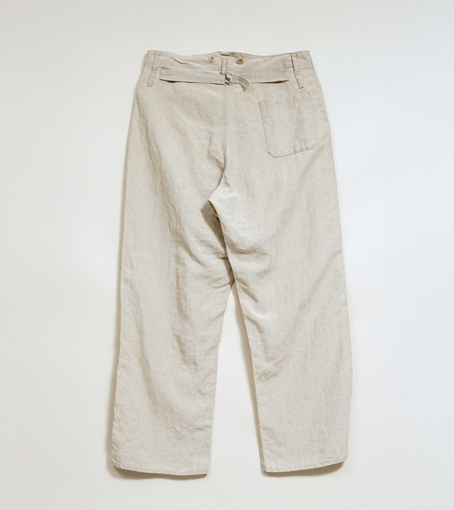 80500050205 Nigel Cabourn FRENCH WORK PANT - LINEN CANVAS
