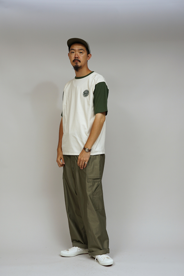 80500021009 Nigel Cabourn BASEBALL WAPPEN T-SHIRT ナイジェル