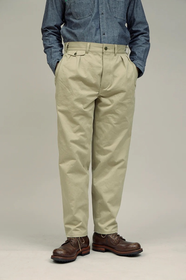 80490050022 Nigel Cabourn OFFICERS PANT - WEPON ナイジェルケーボン 