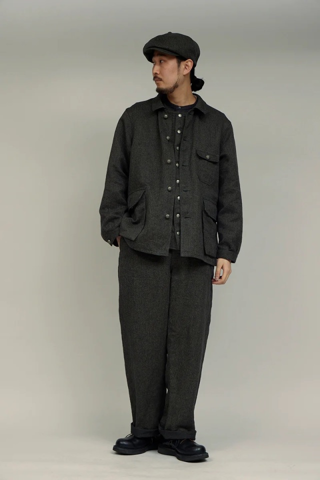 80490030001 Nigel Cabourn FRENCH WORK JACKET - HEMP