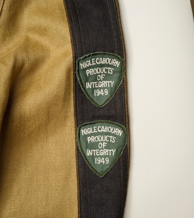 80500030005 Nigel Cabourn STADIUM JACKET - HEMP DENIM