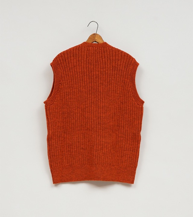 80491440000 Nigel Cabourn LE5 SOMERVILLE VEST - BRITISH WOOL  
