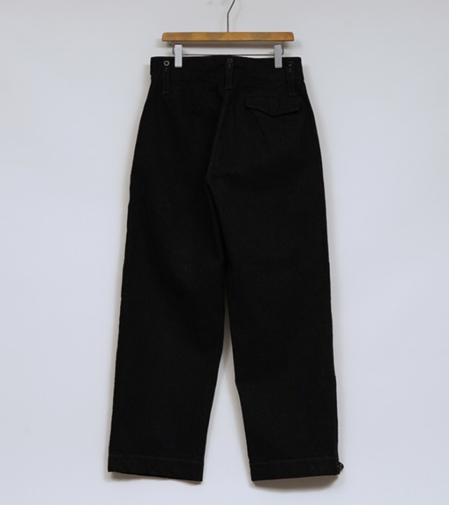 80500050031 Nigel Cabourn BRITISH ARMY PANT - BLACK DENIM