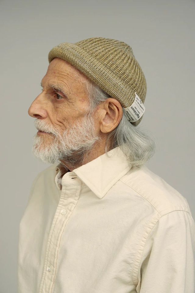 25ss ナイジェルケーボン　ビーニー　麻100%　インディゴ 80500066010 Nigel Cabourn BEANIE COTTON ナイジェル・ケーボン