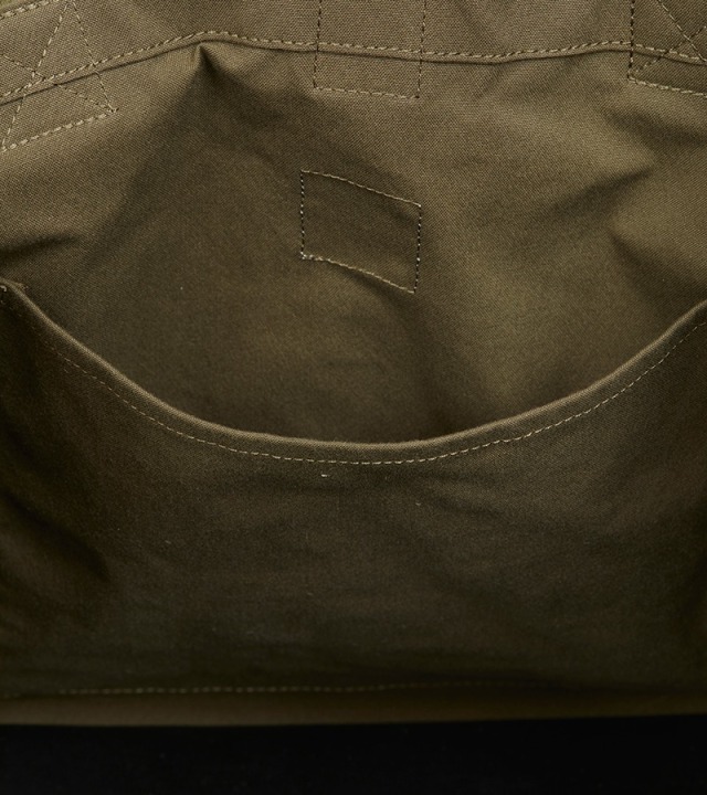 Nigel Cabourn ナイジェルケーボン　オリーブ エコバッグ 8046-00-61007-1.jpg