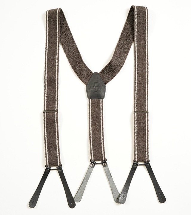 80510464900 Nigel Cabourn OX'ed Silver MASTER MASON SUSPENDER