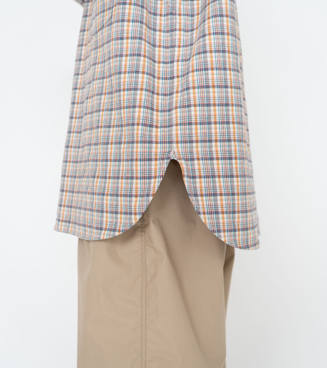 SUGS413 nanamica Cotton Silk Euro Check Shirt ナナミカ コットン