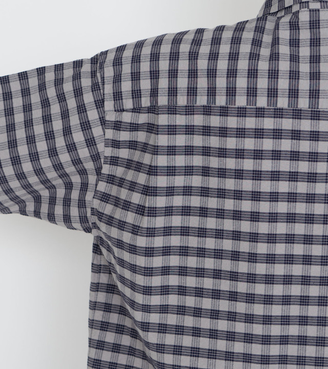 SUGS416 nanamica Cotton Silk PALAKA Check S/S Shirt ナナミカ