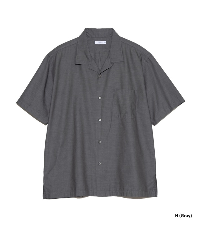 S25SG119 nanamica Open Collar Panama S/S Shirt ナナミカ オープン