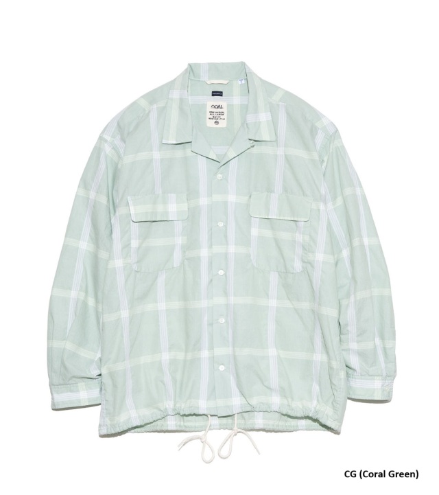 nanamica ナナミカ ギンガムチェック シャツ 24FW nanamica / Regular Collar Gingham Check Wind Shirt