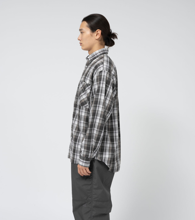 N25SG012 THE NORTH FACE PURPLE LABEL Flannel Field Work Shirt ザ