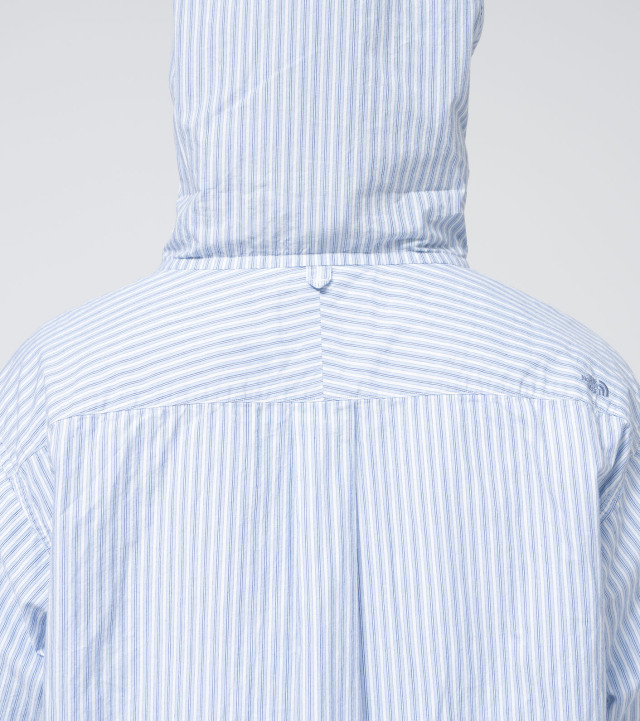 N25SG026 THE NORTH FACE PURPLE LABEL Mountain Striped Hooded Shirt