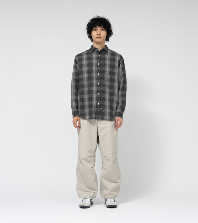 N25SG045 THE NORTH FACE PURPLE LABEL Plaid Dobby Field Shirt ザ