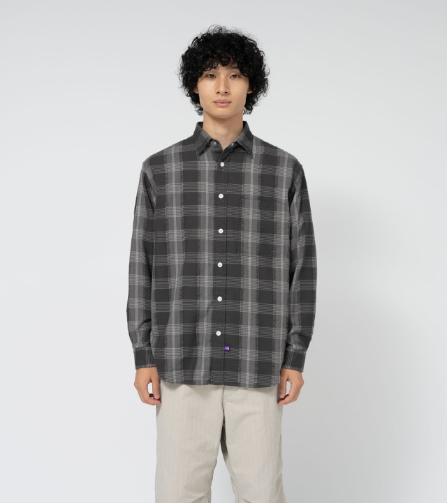 N25SG045 THE NORTH FACE PURPLE LABEL Plaid Dobby Field Shirt ザ