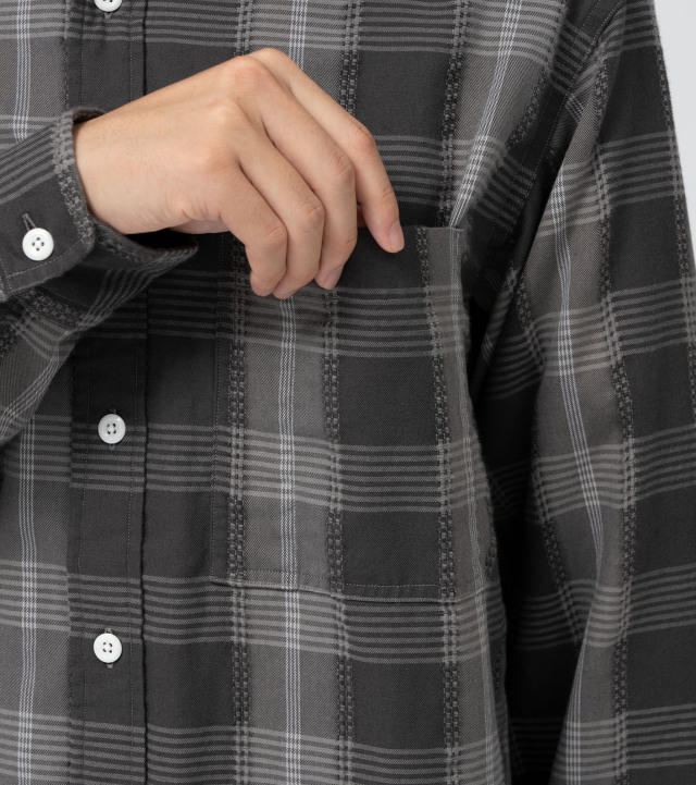 N25SG045 THE NORTH FACE PURPLE LABEL Plaid Dobby Field Shirt ザ