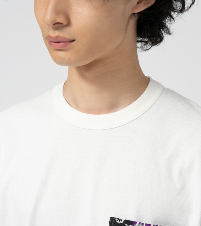 N25SH071 THE NORTH FACE PURPLE LABEL Flower Printed Field Tee ザ