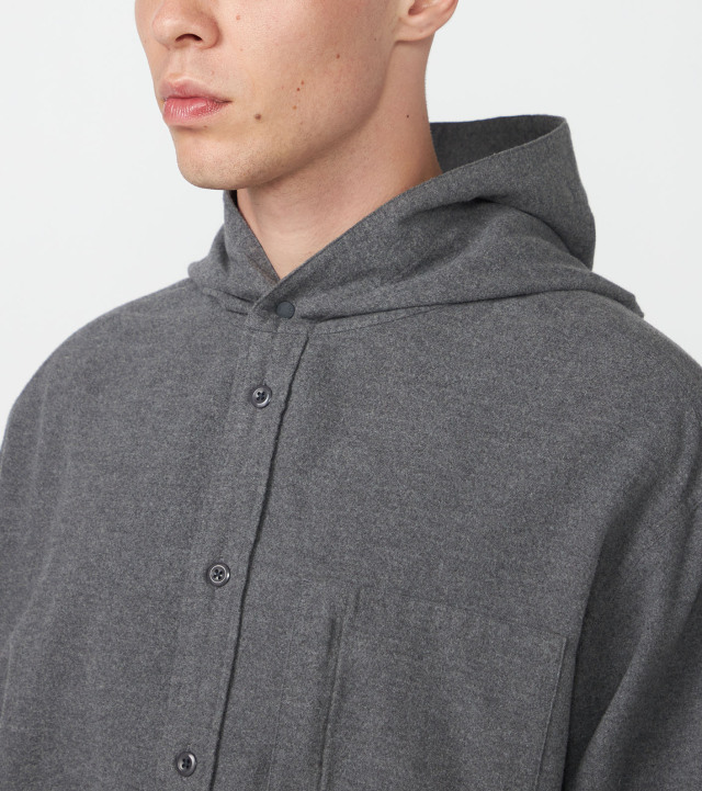 N25FG048 THE NORTH FACE PURPLE LABEL Flannel Mountain Hooded Shirt N25FG048 THE NORTH FACE PURPLE LABEL Flannel Mountain Hooded Shirt