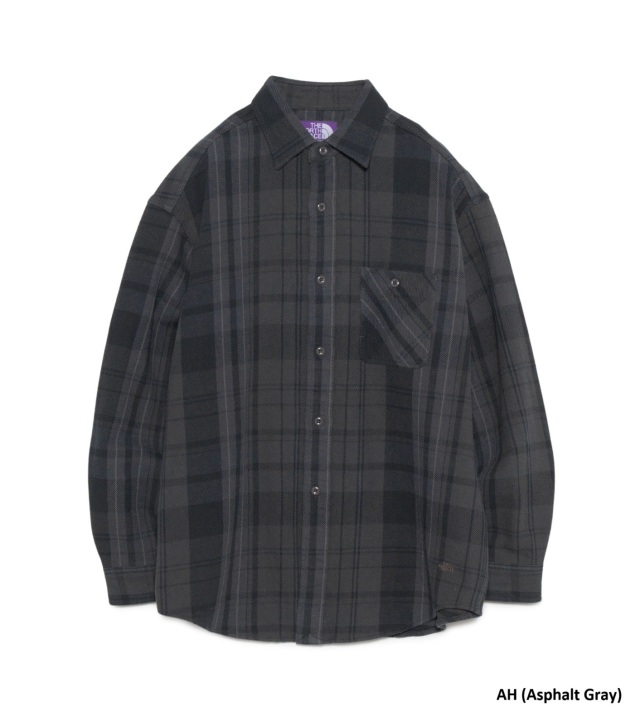 N25FG097 THE NORTH FACE PURPLE LABEL Flannel Plaid Field Shirt ザ