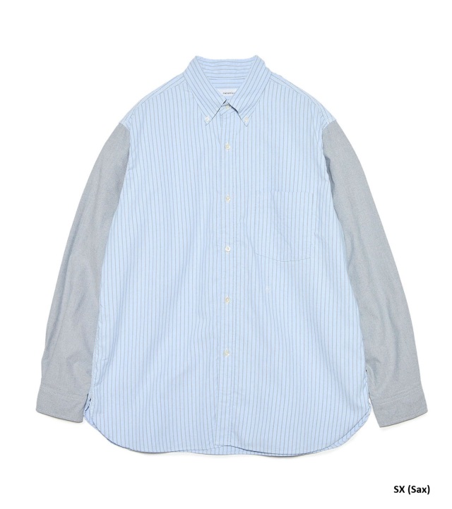 nanamica Button Down Stripe Storm Shirt