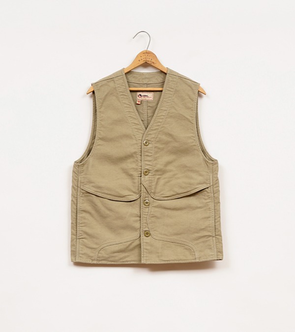 【美品】 48 ナイジェルケーボン ウール マロリーベスト 25020753 80511370000 Nigel Cabourn LYBRO V01-M WORK VEST MOLESKIN