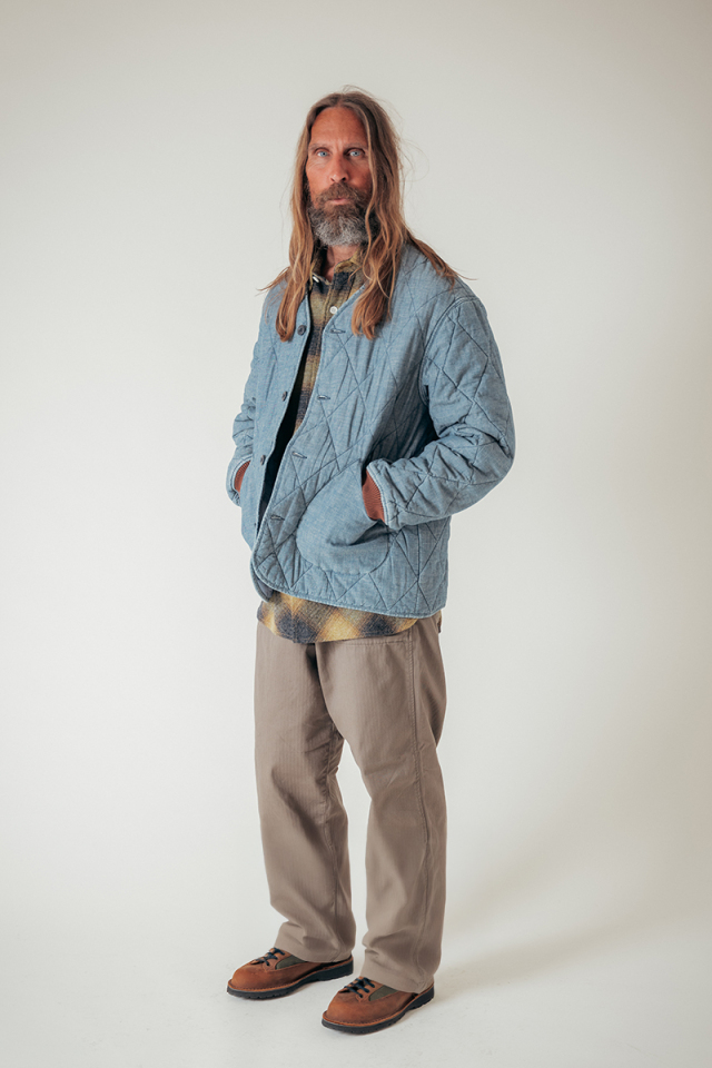 Nigel Cabourn LYBRO US バーシティジャケット46インディゴ Nigel Cabourn LYBRO US バーシティジャケット46インディゴ