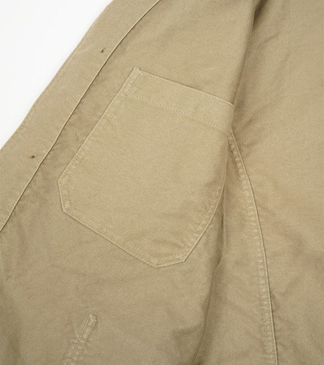 Nigel Cabourn モールスキン ノーカラージャケット 48 アイボリー