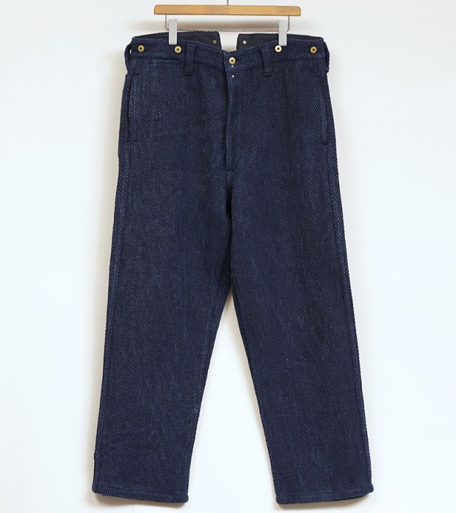 Nigel Cabourn OX’ed Silver FIREMAN PANT - HEMP COTTON