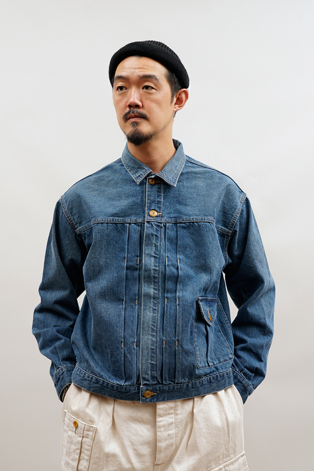 80510030503 Nigel Cabourn 40s DENIM JACKET - VINTAGE WASH