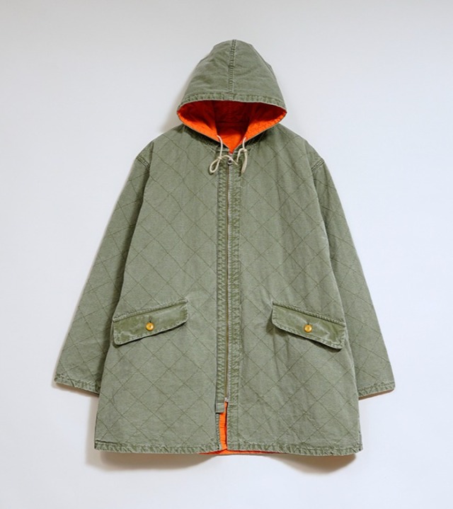 Nigel Cabourn QUILTING DECK COAT REVERSIBLE - RIPSTOP