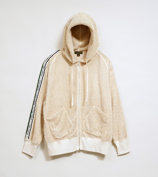 Nigel Cabourn ZIP UP HOODIE - PILE