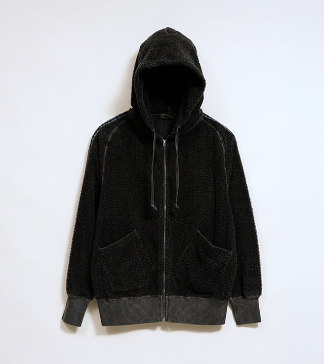 80520020041 Nigel Cabourn ZIP UP HOODIE - PILE ナイジェル