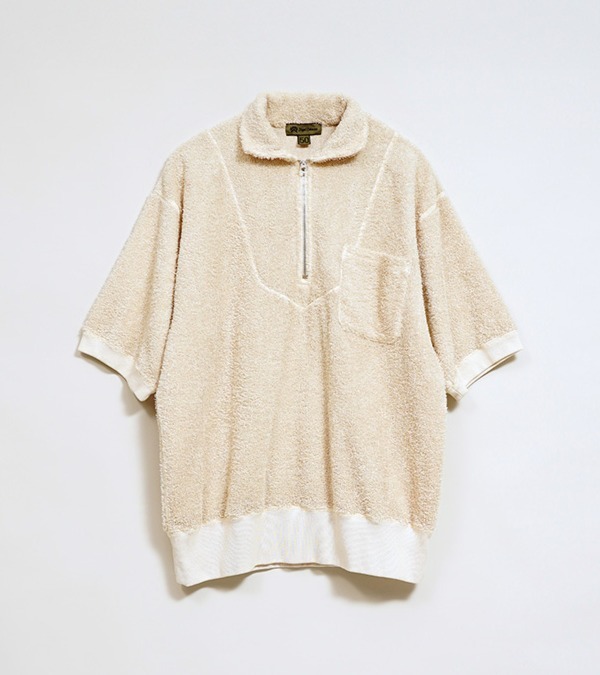 Nigel Cabourn ZIP UP SHIRT - PILE