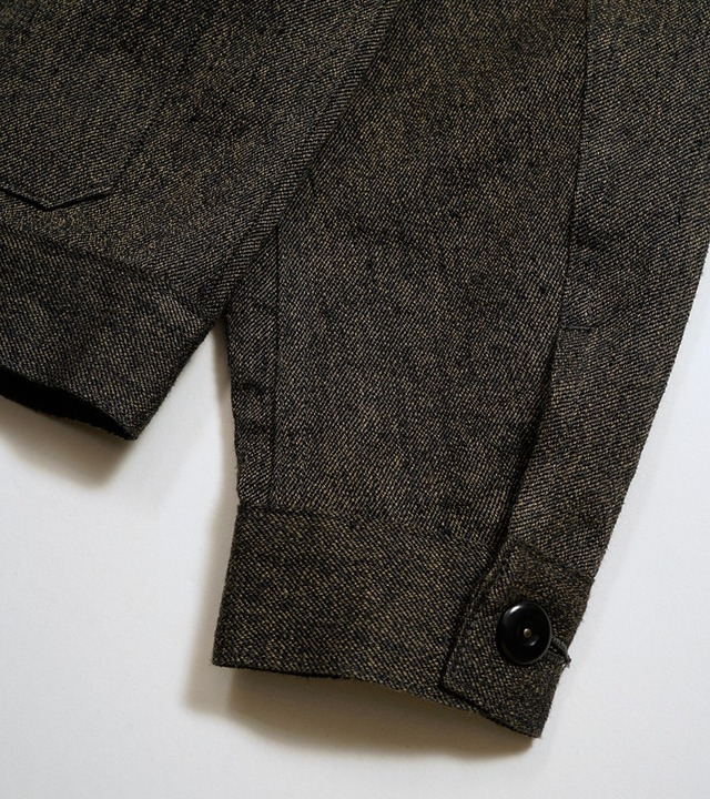 80520030002 Nigel Cabourn FRENCH WORK JACKET - MIX BLACK CHAMBRAY