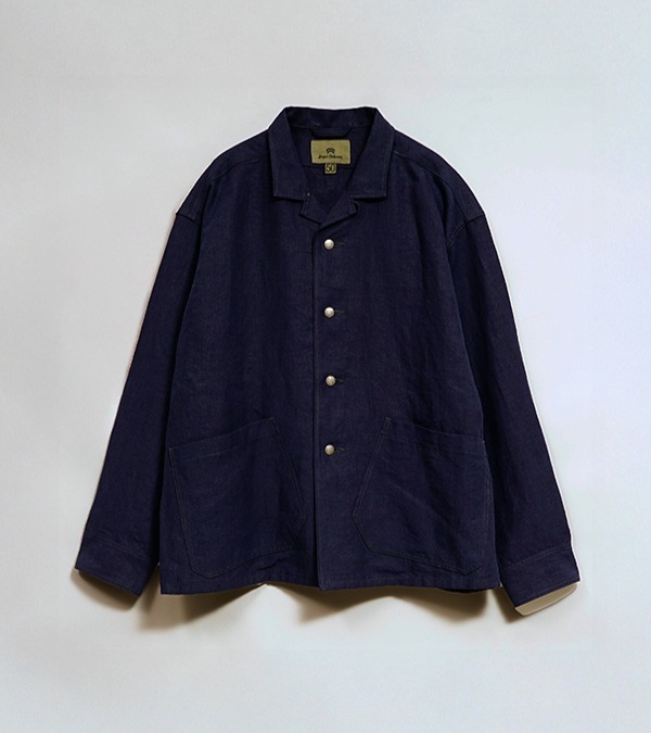 Nigel Cabourn FRENCH CHORE JACKET - LINEN NIDOM